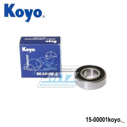 Loisko 6002-2RS (rozmry: 15x32x9 mm) Koyo